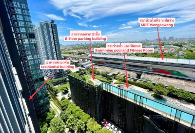 อัปเดตล่าสุด 20/4/2568 : เดอะ ไลน์ วงศ์สว่าง / 🌈 2 นอน 1 น้ำชั้น 29 / 51.73 ตร.ม. แต่งครบ-14