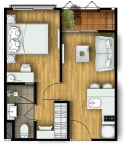 อัปเดตล่าสุด 6/4/2568 : เล็ต ดเวล สุขุมวิท 26 / ขนาด 1 ห้องนอน 1 ห้องน้ำ-6