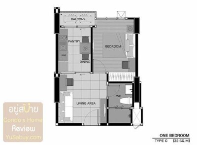 แอสปาย สุขุมวิท 48 / เลขที่ห้อง 69/539 ชั้น 15, ตึกเอส ทิศตะวันตก