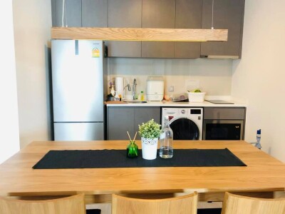 ริธึ่ม รางน้ำ / 📍 ขนาด 57 ตร.ม. 🛏 2 ห้องนอน | 🚿 2 ห้องน้ำ