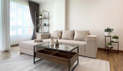 พีจี พระรามเก้า คอนโดมิเนียม / 🛋 ห้องใหญ่ 60 ตร.ม.  1 ห้องนอน