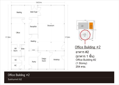ให้เช่า🏢 อาคาร สนง.1 ชั้น ซ.ริมทางด่วน 2 ถ.สุขุมวิท 62-8