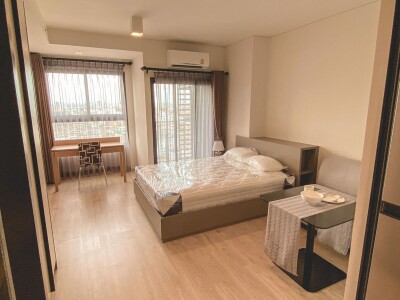 ไอดีโอ สาทร - วงเวียนใหญ่ / • ขนาด 28 ตร.ม. | แบ่งสัดส่วนด้วยกระจก-2