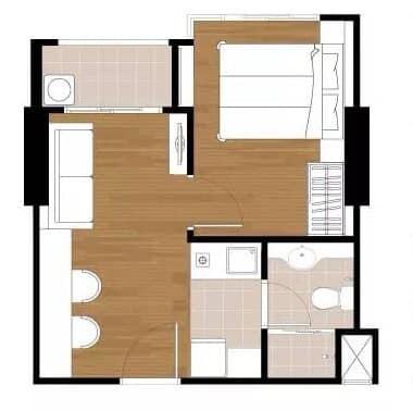 อัปเดตล่าสุด 22/8/67 : ลุมพินี พาร์ค ริเวอร์ไซด์ - พระราม 3 / ชั้น 7 ห้องขนาด 28.5 ตรม.-11