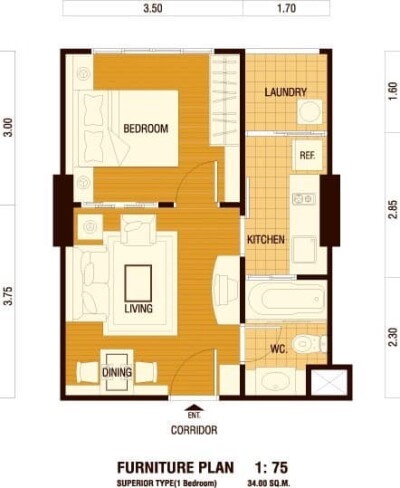 ลุมพินี เพลส รัชดา – ท่าพระ / 35ตรม.ชั้น16 ตึกA-13