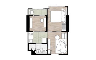 เซียล่า ศรีปทุม / ขนาด 32 ตรม. ชั้น 8 ฝั่งทิศเหนือ-6