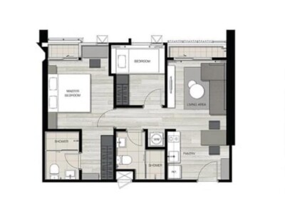 เดอะ คีย์ สาทร - เจริญราษฎร์ / 55.52 ตารางเมตร-10