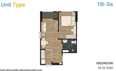 ลิฟวิ่ง เนสท์ รามคำแหง / 35.35 ตร.ม. ชั้น 6-20