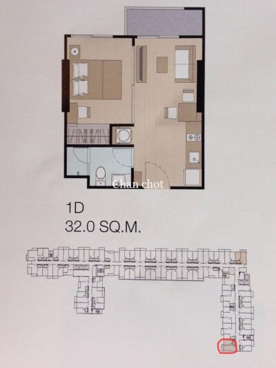 เดอะ พาร์คแลนด์ เพชรเกษม – ท่าพระ / 32.19 ตร.ม ชั้น 20-9