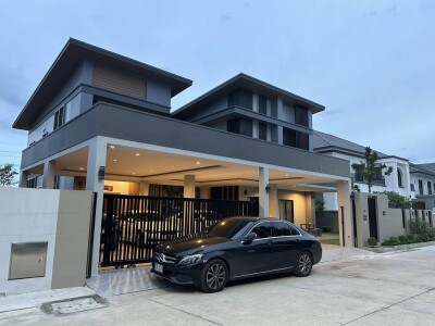 หมู่บ้าน ดิ แอลเลแกนซ์  /  -เนื้อที่ 147 ตารางวา ต่อเติมได้อีกเยอะ -พื้นที่ใช้สอย 500 ตารางเมตร -หน้าบ้านทิศใต้-1