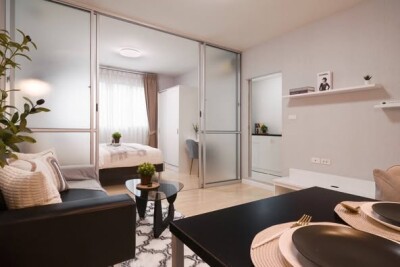 อัปเดตล่าสุด 9/4/2568 : ดีคอนโด รามอินทรา / -1ห้องนอน 1 ห้องน้ำ 1 ห้องครัวแยก -ขนาด 30.06  ตรม.-2