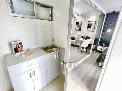 อัพเดตล่าสุด 21/7/2658 : ลุมพินีเซ็นเตอร์ นวมินทร์ (แฮปปี้แลนด์ เฟส 5) / 🌟 1 ห้องนอน 1 ห้องน้ำ 1 ห้องครัว 🌟 อาคาร B ชั-18