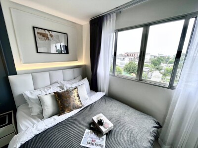 อัพเดตล่าสุด 21/7/2658 : ลุมพินีเซ็นเตอร์ นวมินทร์ (แฮปปี้แลนด์ เฟส 5) / 🌟 1 ห้องนอน 1 ห้องน้ำ 1 ห้องครัว 🌟 อาคาร B ชั-7