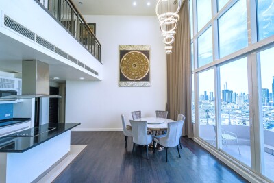 วอเตอร์มาร์ค เจ้าพระยา ริเวอร์ / ยูนิต Triplex ชั้น 26, 27, 28  3 ห้องนอน 3 ห้องน้ำ-3