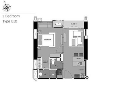 ริธึ่ม พหลฯ - อารีย์ /📐 ขนาด 45 ตร.ม. | ชั้น 22 | ห้องเลขที่ 22B10