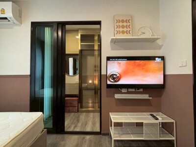 ให้เช่า ดิ ออริจิ้น อ่อนนุช (The Origin Onnut) ขนาด 22 ตร.ม.  1 ห้องนอน, 1 ห้องน้ำ, 1 ครัว  ชั้น 2 อาคาร B-3