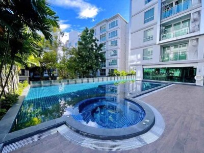 คอนโด เมย์แฟร์ สุขุมวิท 64 (Mayfair Sukhumvit 64 Condo) 1 ห้องนอน, 1 ห้องโถง (กว้าง) ขนาด/ชั้น: 34 ตารางเมตร, ชั้น 4-10