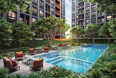 ให้เช่า คอนโด เดอะ มูฟ บางนา / The MUVE Bangna อาคาร A, ชั้น 7 (วิวสระว่ายน้ำ)  ขนาด 26 ตารางเมตร  1 ห้องนอน, 1 ห้องน้ำ-10