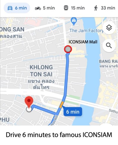 เซ้งทาวเฮ้าส์ตกแต่งครบพร้อมทำ AIRBNB 2 ชั้น 2 ห้องนอน 1 ห้องน้ำ เดิน 4 นาทีถึง BTS กรุงธนบุรี