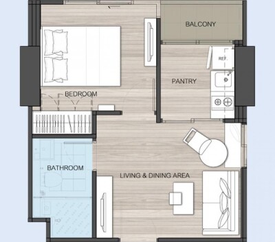 อัปเดตล่าสุด 4/3/68 : สกายไลน์ รัตนาธิเบศร์ /   ขนาด 32 ตรม.-8