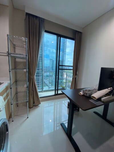 วิลล่า อโศก / 1 ห้องนอน 40 ตร.ม. ชั้น 20 ลมดี แดดบ่ายไม่ร้อน ใกล้ มศว เดินได้-7