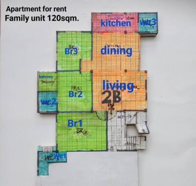 TR.COURT" 3 ห้องนอน 3 ห้องน้ำ, 120 ตร.ม., ชั้น 2-7