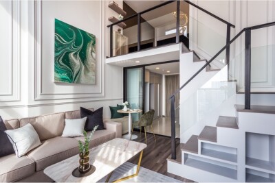 ไนท์บริดจ์ สเปซ รัชโยธิน / ห้อง ดูเพล็กซ์ ขนาด 38 ✔ ชั้น 32 ✔1Bed1Bath duplex