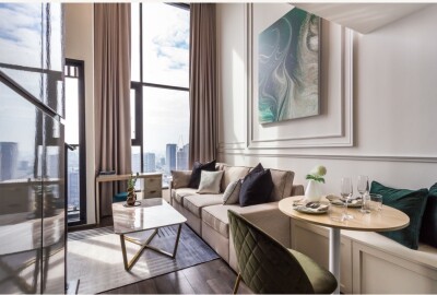 ไนท์บริดจ์ สเปซ รัชโยธิน / ห้อง ดูเพล็กซ์ ขนาด 38 ✔ ชั้น 32 ✔1Bed1Bath duplex