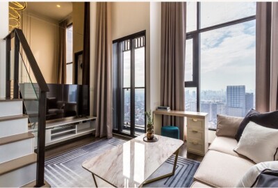 ไนท์บริดจ์ สเปซ รัชโยธิน / ห้อง ดูเพล็กซ์ ขนาด 38 ✔ ชั้น 32 ✔1Bed1Bath duplex